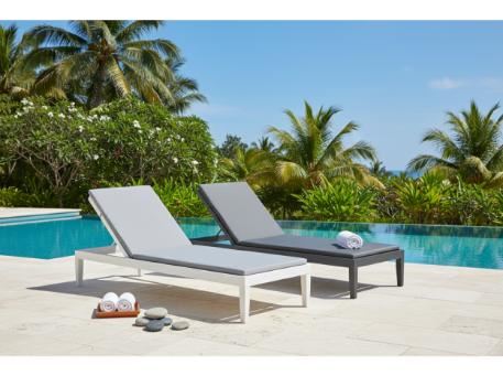 ELBA-Aluminum Sun Lounge With Mattress And Wheels