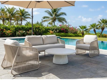 BERYL-Outdoor Rope Greige Set