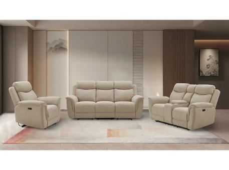 DAWN-BEIGE-Electrical Recliner Set Beige
