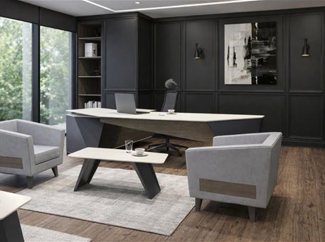 ASPECT-Executive Desk With Right Etagere