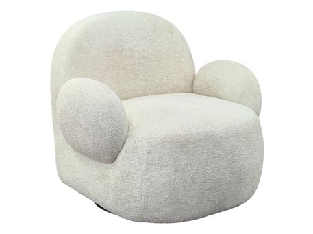 ENZA-Cloud Comfort Swivel  Armchair Beige