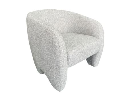 GALIA-Round Modern Grey Armchair