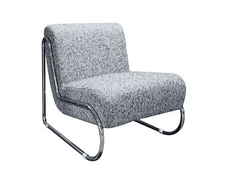 SILA-Mid-Century Modern / Industrial Grey Lounge Chair
