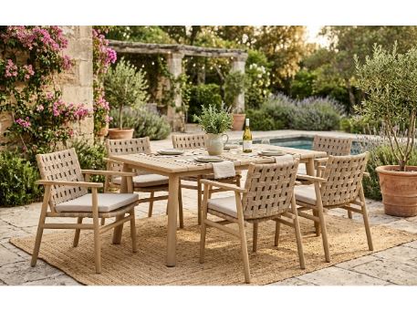 SOPHIE-Dining Acacia Wood Outdoor Table