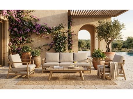 SOPHIE-NEW-Acacia Wood Outdoor Set 