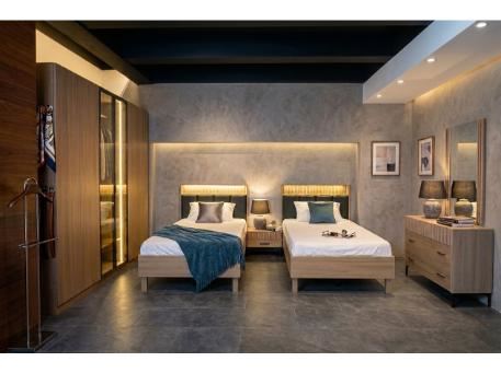 OPTIMAL-Local Single Beds Bedroom With Leds