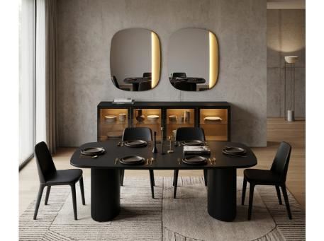 ZENITH-Black Dining Table Set