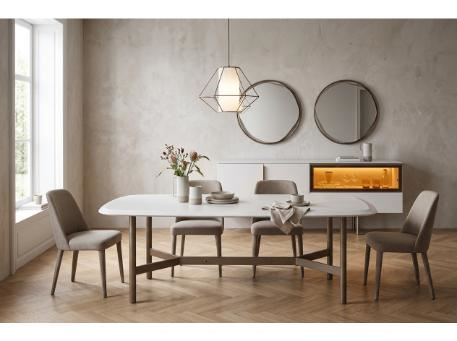 NOBLE-White Modern Dining Set