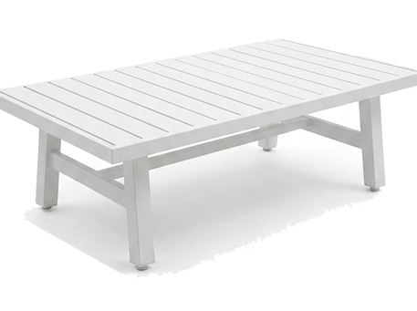 ANCONA-White Aluminum Coffee Table