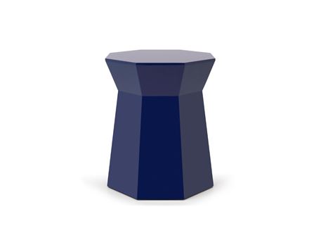 N1002B-Navy Poeny Glossy End Table