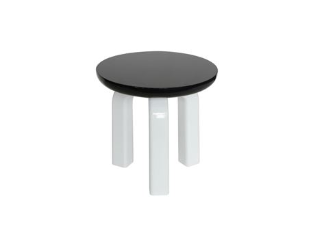 1B153A-High Gloss Black Top End Table