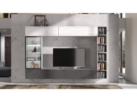 GIGLIO-L-GREY-Wall Tv Unit Cabinet