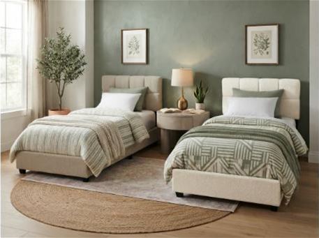 PEARL-Single Upholstered Bed