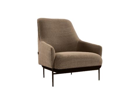 CHILL - HB - High Back Brown Fabric Armchair