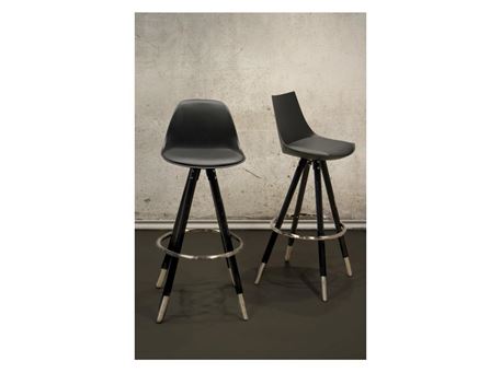 Z-0L - Black Fixed Seat Bar Stool