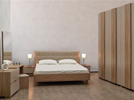 SOUHA - Greige Queen Size Bedroom Set