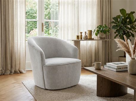 BERNE - Modern Comfy Curved Armchair