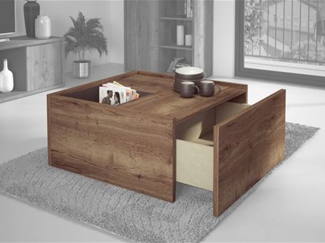 HALI - Oak Center Table With Storage Drawer