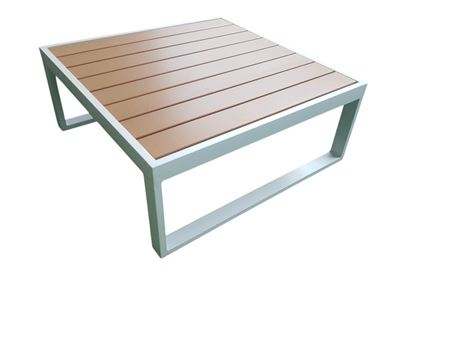 ANTHONY  - Outdoor square aluminum table.