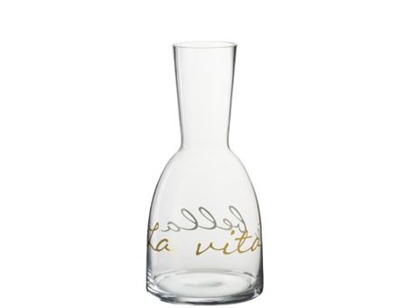 84477 - Glass Decanter La Vita E Bella