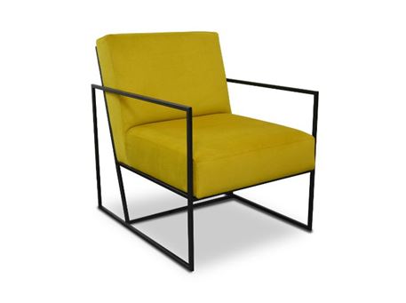 TRIM - Modern Armchair With Metal Base