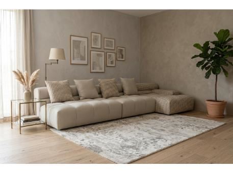 VITEL - Modern Beige Sectional Sofa