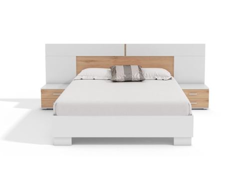 ZYTA - White And Light Oak Bedroom 
