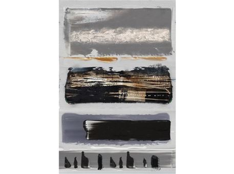 FR-C2-18892-1C - Hand-Made Contemporary Oil Painting Artwork     