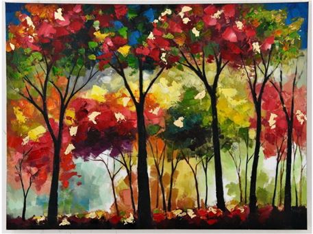 FR-M-G18311-2C - Hand-Made Contemporary Oil Painting Artwork