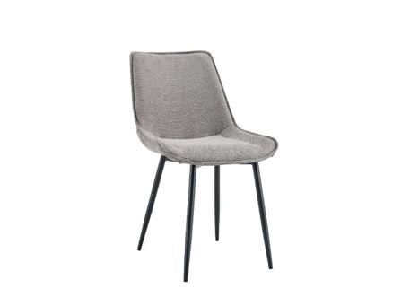 1027 - Modern fabric dining chair.