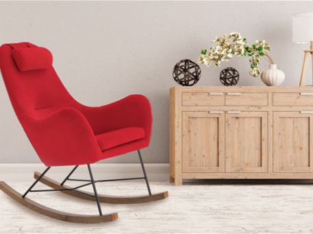 J1660-2 - Fabric Rocking Chair
