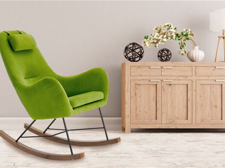 J1660-2 - Fabric Rocking Chair