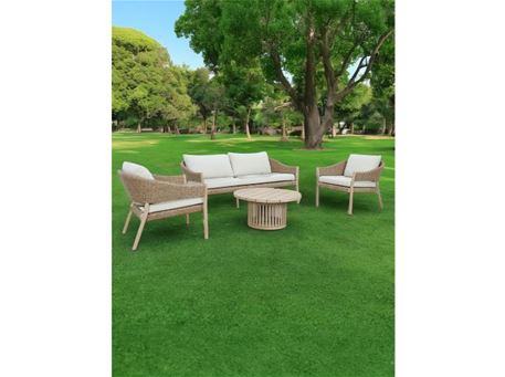 CAIRNS - Naturel wood color outdoor living set.