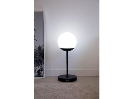 MOOON - Black with white dome outdoor Table Lamp.