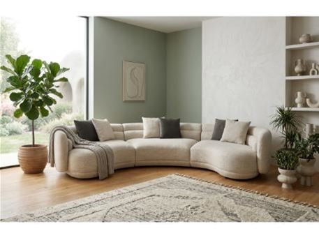 AURA - Curved Modern Grey local corner
