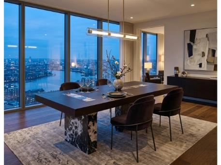  D-65 -DINING TABLE MARBLE BASE / WOOD TOP