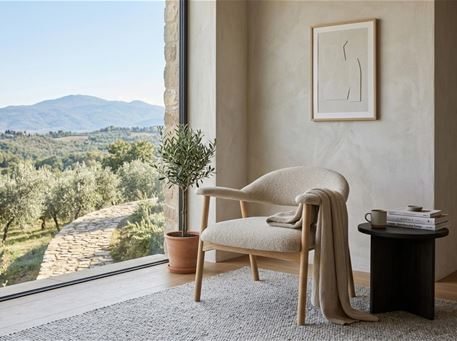 ADDI-beige lounge chair