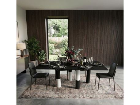 QUIET-Black & White Dining Table