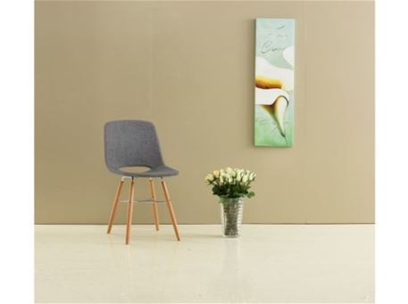 S005V - Grey Upholstered Dining Chair