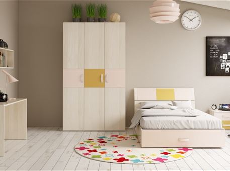DANTE-PINK - Pink Single Bedroom