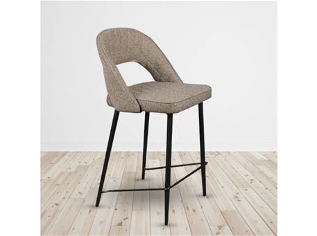 C-951 - Fabric Bar Stool With Metal Base