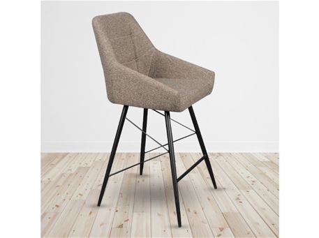 C-1067 - Fabric Seat Bar Stool With Metal Legs.