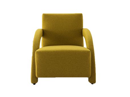 CORAY - Modern Armchair With Curved Hand Rests