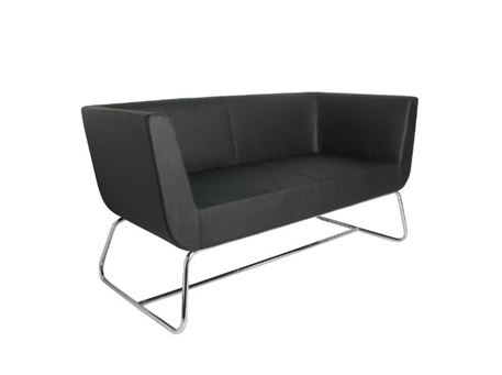 XR-U1868H. Black Two Seater Leisure Chair