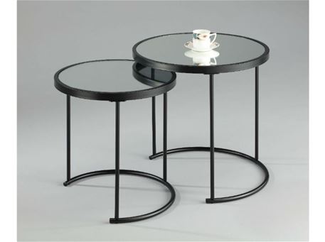 VALLETTI - Set Of Two Round Nesting Side Tables