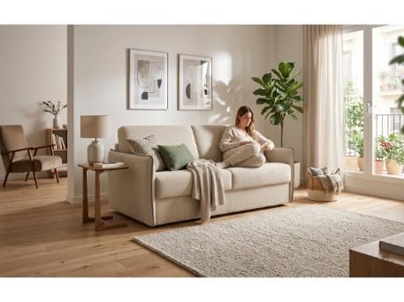 BL009-LINEN- Sofa Bed With Built-In Mattress 