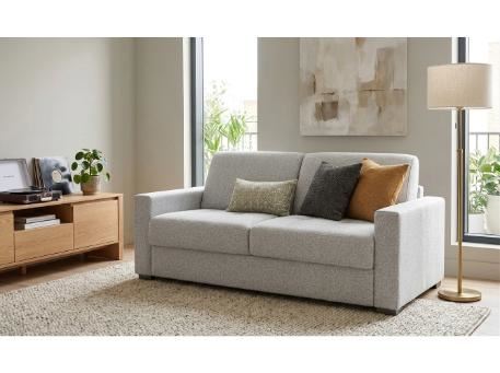 BL001-ASH- Sofa Bed With Built-In Mattress
