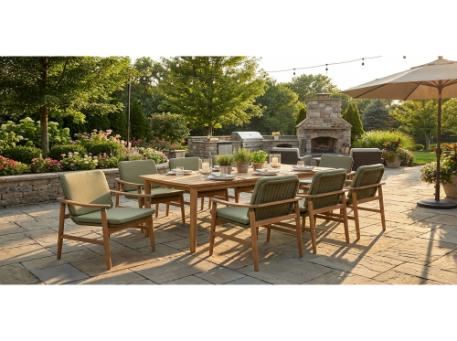 MASAYA-Wood Dining Table With Matching Chairs 