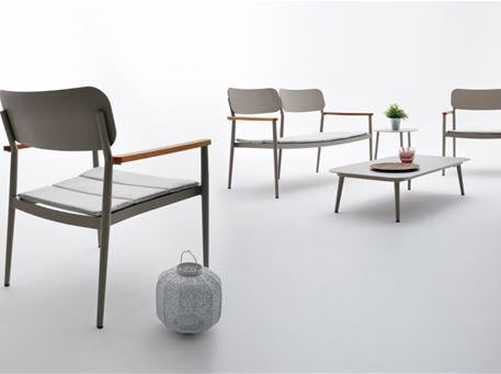 DOMINGO - Grey Aluminum Outdoor Living Furniture