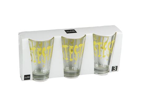 73062 - Set Of 3 Long Drink Glass Siesta Green